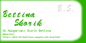 bettina skorik business card